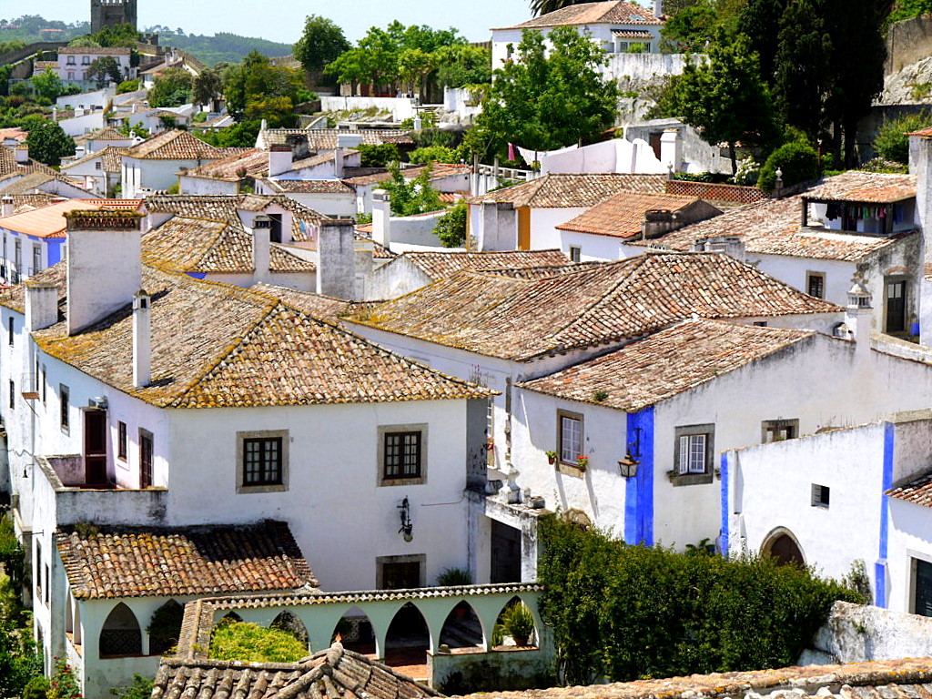 views of The Obidos town